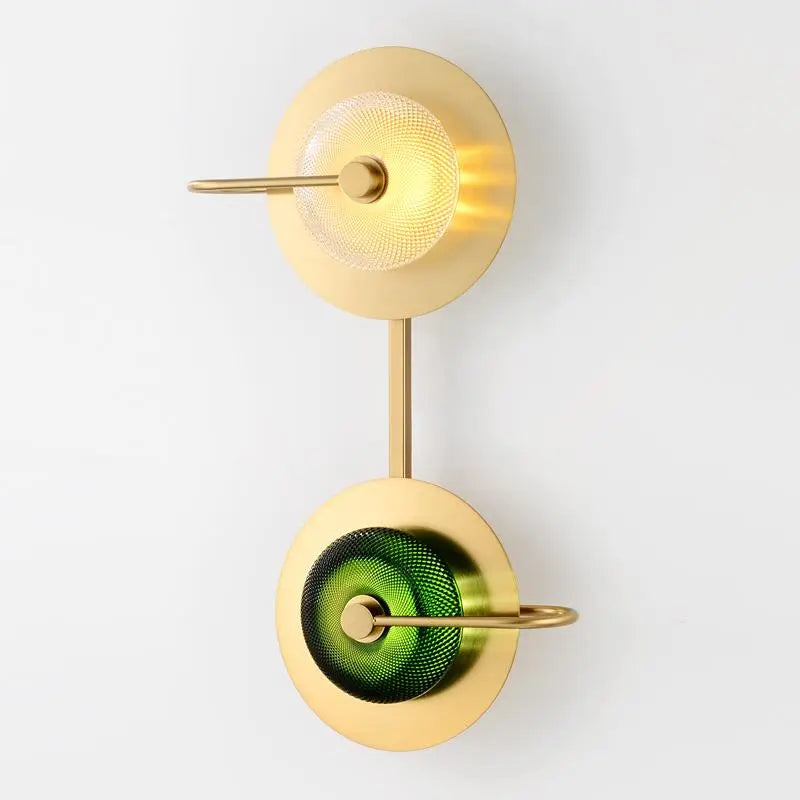 Circular Art Deco Wall Light Iron 30cm or 58cm