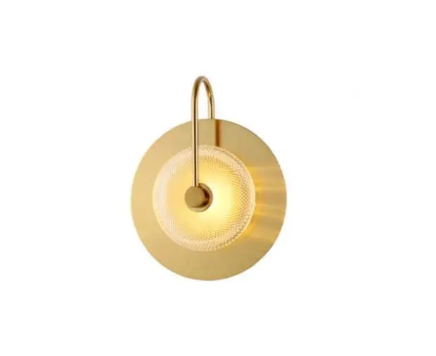 Circular Art Deco Wall Light Iron 30cm or 58cm