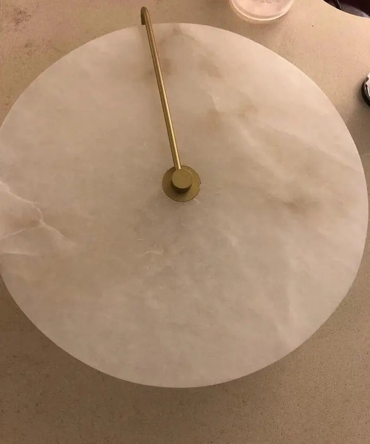 Round Marble Wall Light Iron IP44 LED 3 Sizes