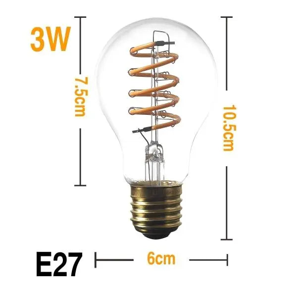Vintage Filament LED Bulb E27 2300K 13 Models 3–8W