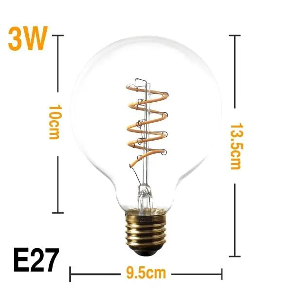 Vintage Filament LED Bulb E27 2300K 13 Models 3–8W
