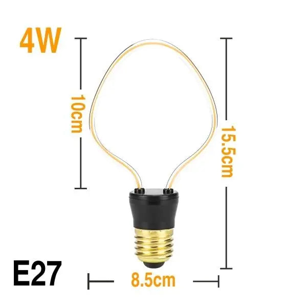 Vintage Filament LED Bulb E27 2300K 13 Models 3–8W