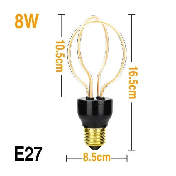 Vintage Filament LED Bulb E27 2300K 13 Models 3–8W