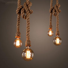 Double Rope Industrial Pendant Light