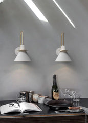 Nordic Adjustable Angled Wall Light Metal E27 — Swivel Head, 30×18 cm