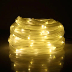 Solar Tube String Lights, IP44, 14h, 5 Colours, 7–22m