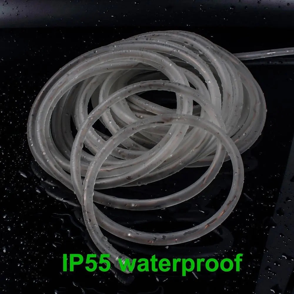 Solar Tube String Lights, IP44, 14h, 5 Colours, 7–22m