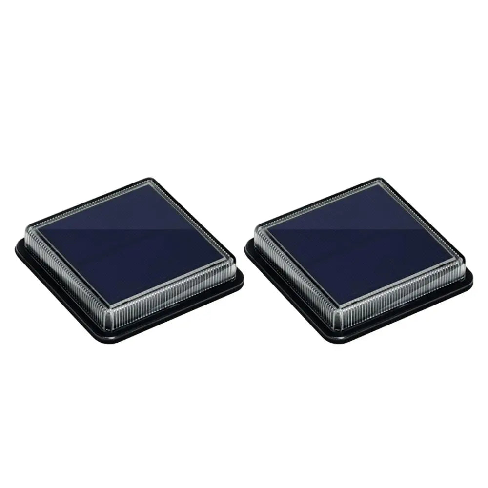 Solar In-Ground Recessed Light, IP67, Walkable, Twilight Sensor, Stainless Steel