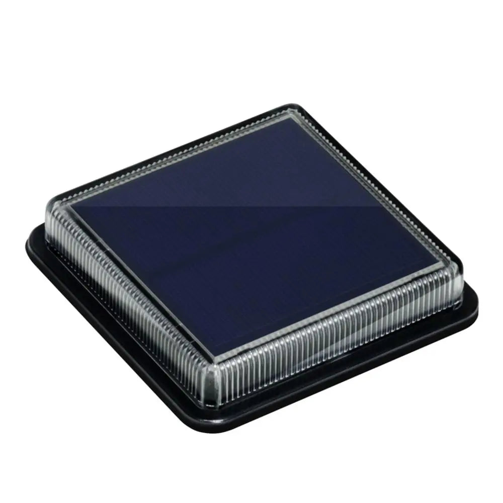 Solar In-Ground Recessed Light, IP67, Walkable, Twilight Sensor, Stainless Steel