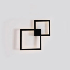 Modern Square Wall Light Integrated LED — Black / White