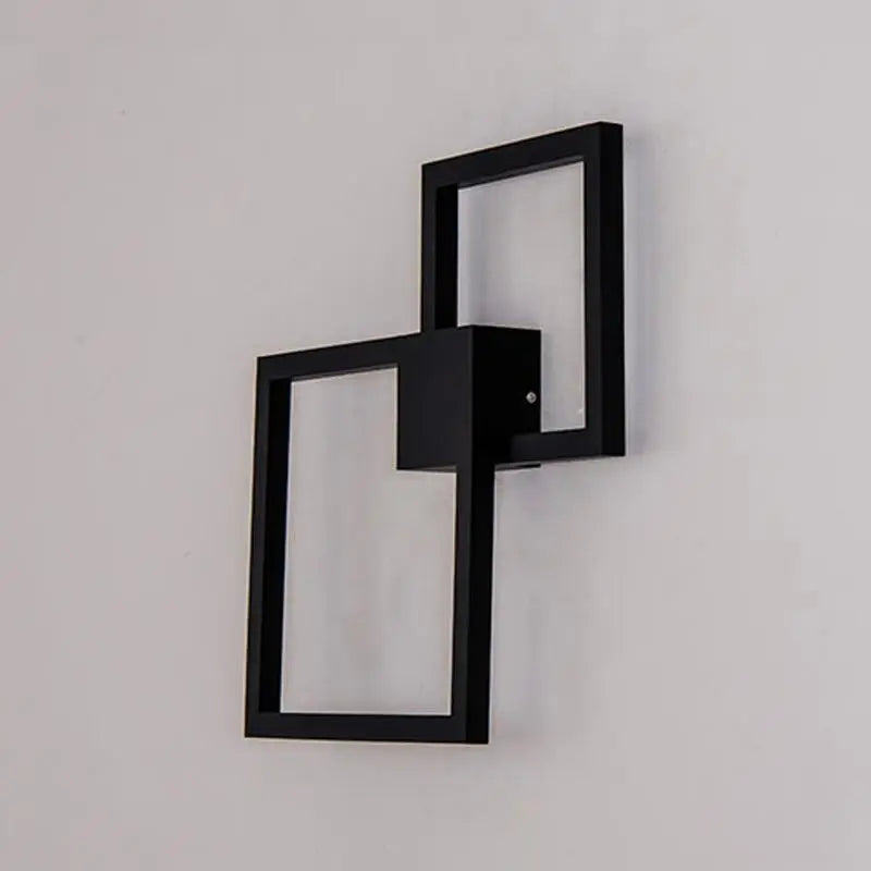 Modern Square Wall Light Integrated LED — Black / White