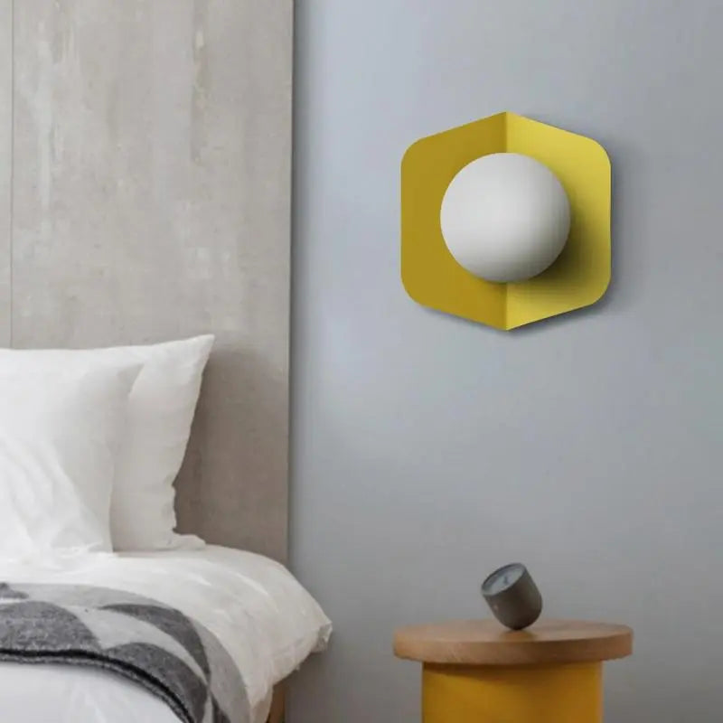 Candy Nordic Wall Light Iron Acrylic LED Grey Pink Yellow Green
