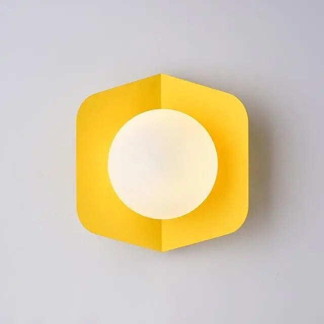 Candy Nordic Wall Light Iron Acrylic LED Grey Pink Yellow Green