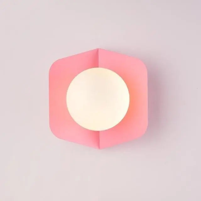 Candy Nordic Wall Light Iron Acrylic LED Grey Pink Yellow Green