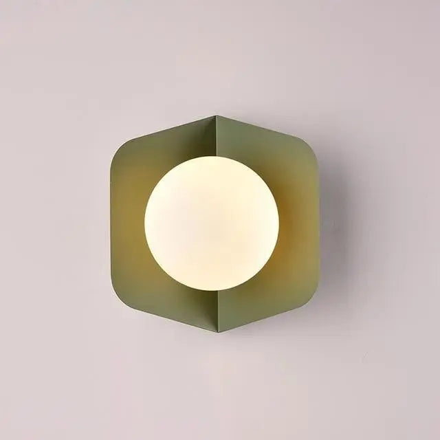 Candy Nordic Wall Light Iron Acrylic LED Grey Pink Yellow Green