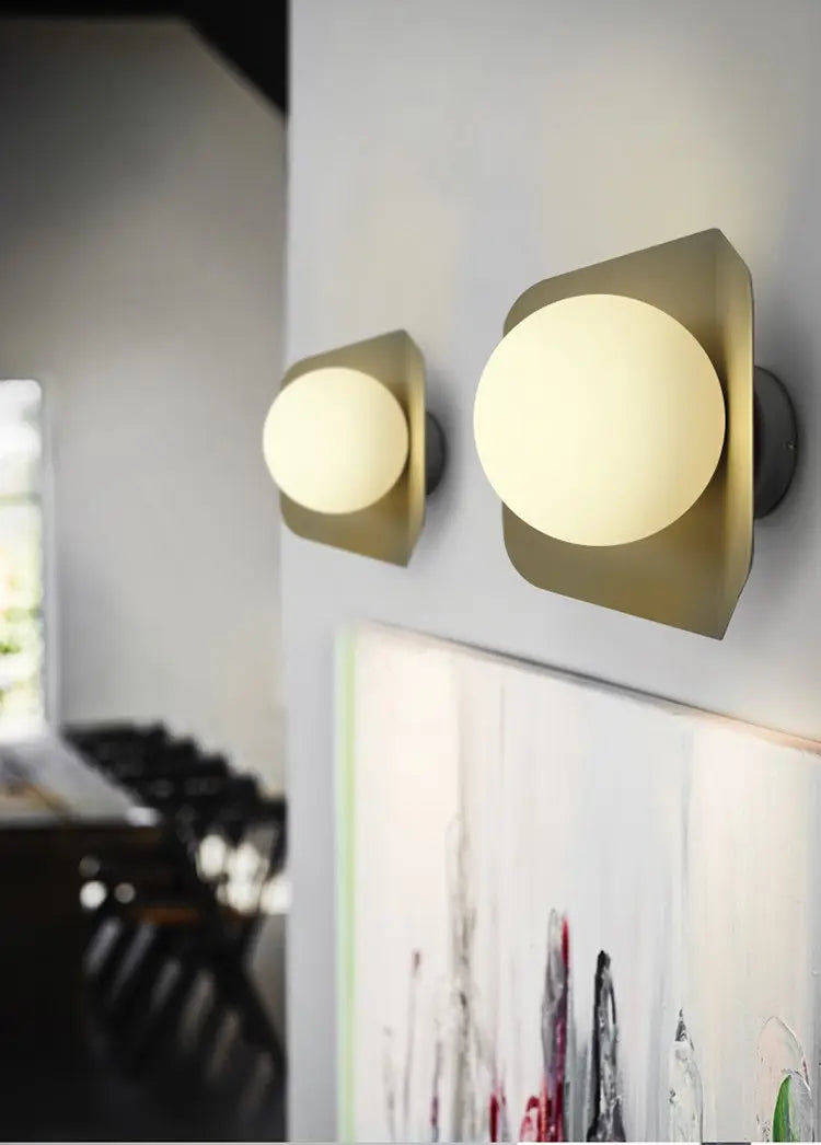 Candy Nordic Wall Light Iron Acrylic LED Grey Pink Yellow Green