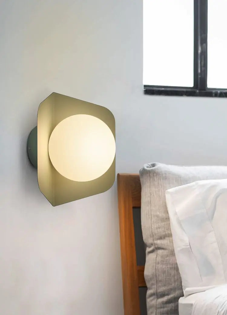 Candy Nordic Wall Light Iron Acrylic LED Grey Pink Yellow Green