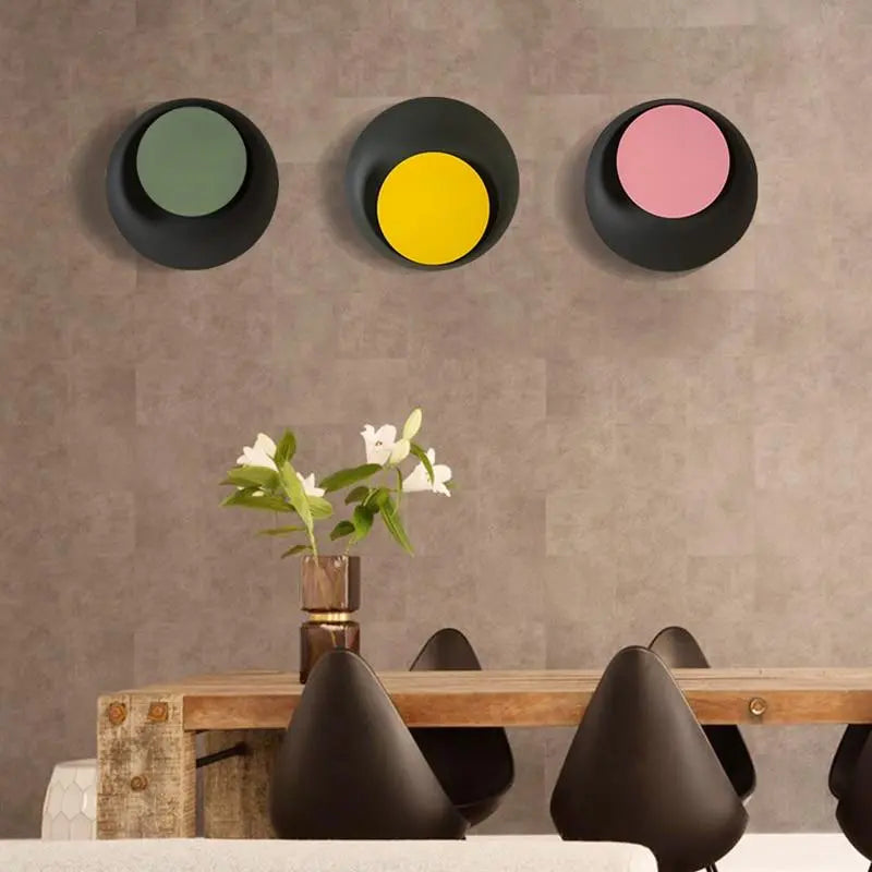 Macaroon Moon LED Wall Light Metal Acrylic IP44