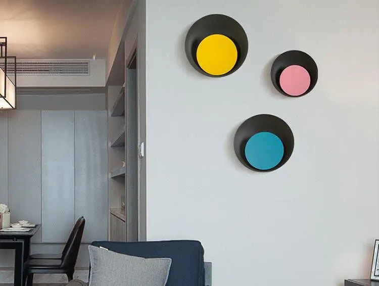 Macaroon Moon LED Wall Light Metal Acrylic IP44