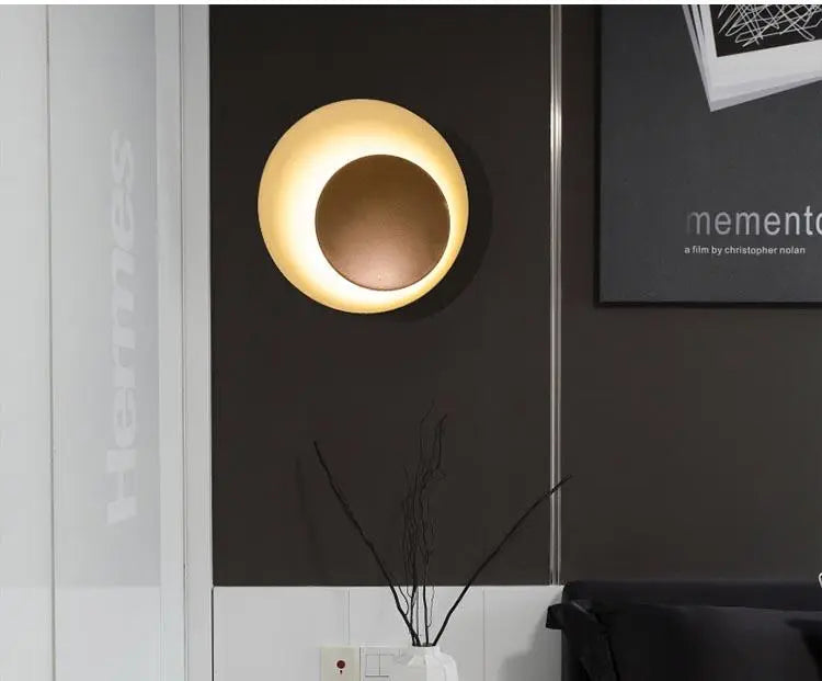 Macaroon Moon LED Wall Light Metal Acrylic IP44