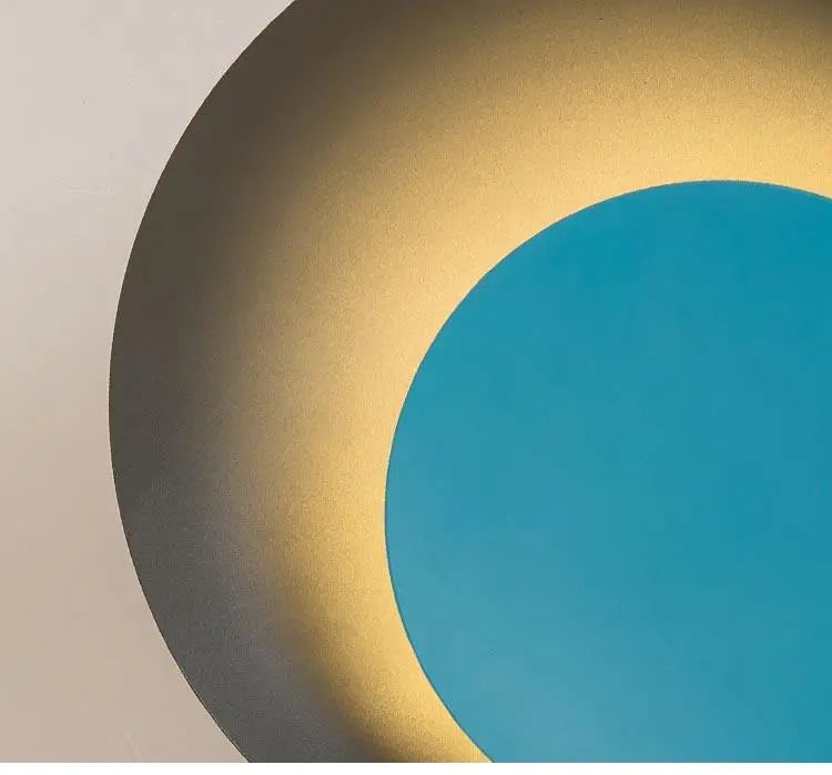 Macaroon Moon LED Wall Light Metal Acrylic IP44