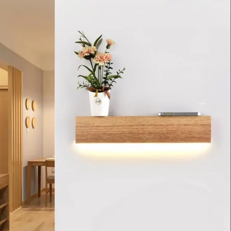 Oak Shelf Wall Light Integrated LED 40 cm 220V
