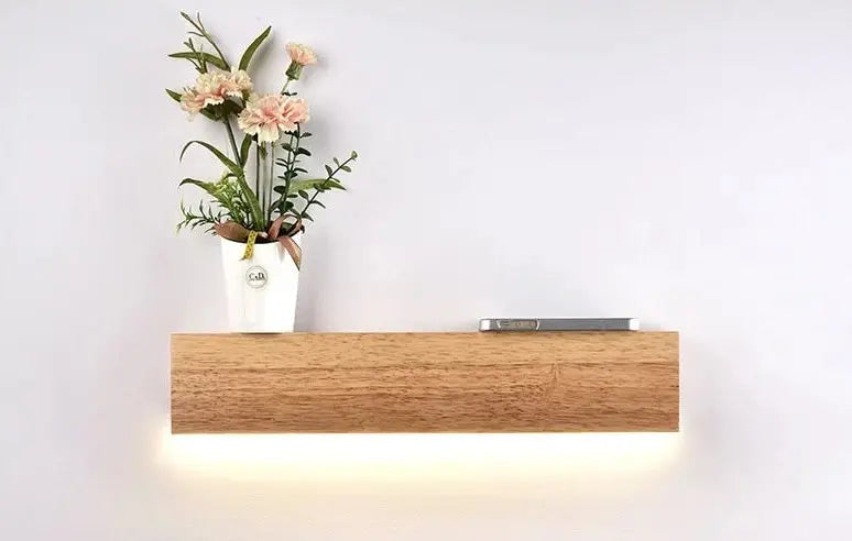 Oak Shelf Wall Light Integrated LED 40 cm 220V