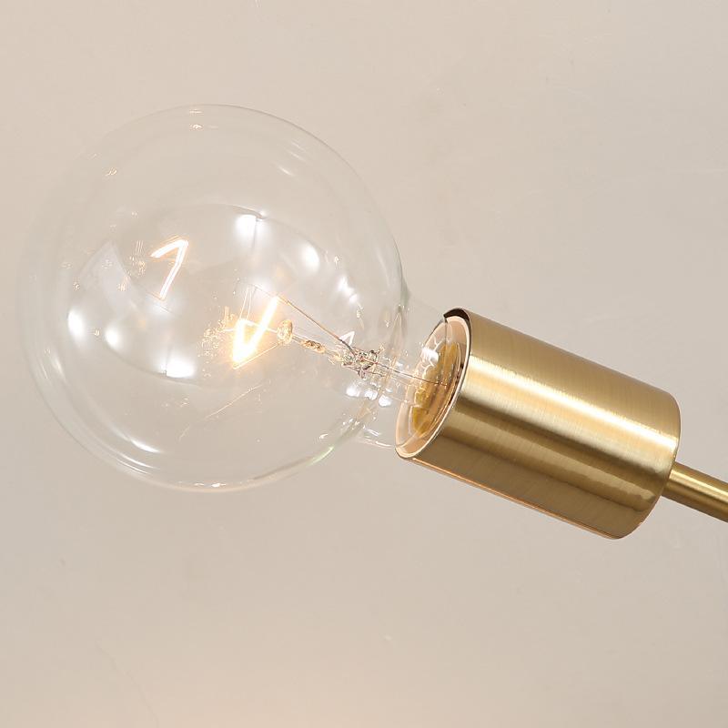 6-Arm Industrial Ceiling Light Gold 6×E27 40W
