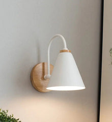 Nordic Swivel Wall Light Metal E27 Black White 23 cm