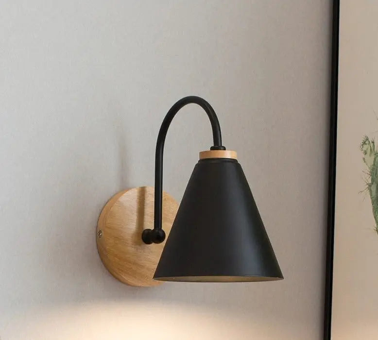 Nordic Swivel Wall Light Metal E27 Black White 23 cm