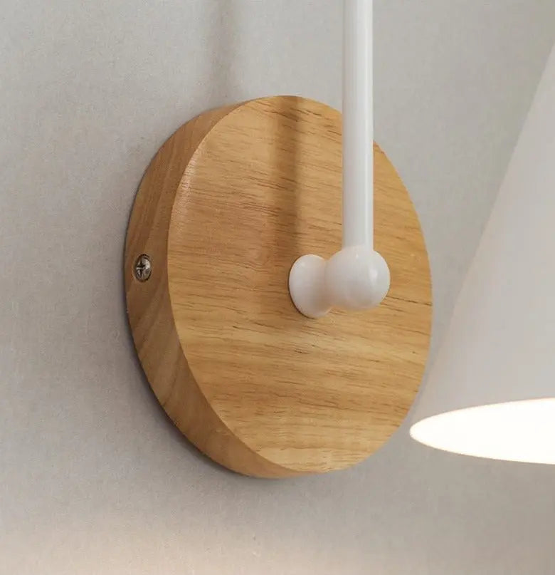Nordic Swivel Wall Light Metal E27 Black White 23 cm