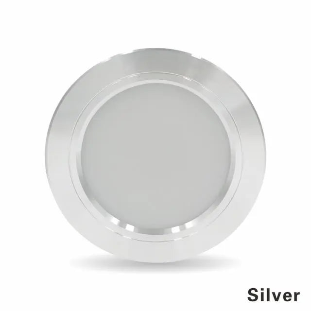 Recessed Round LED Ceiling Light, 5–18W, Gold/White/Silver, Cool & Warm White
