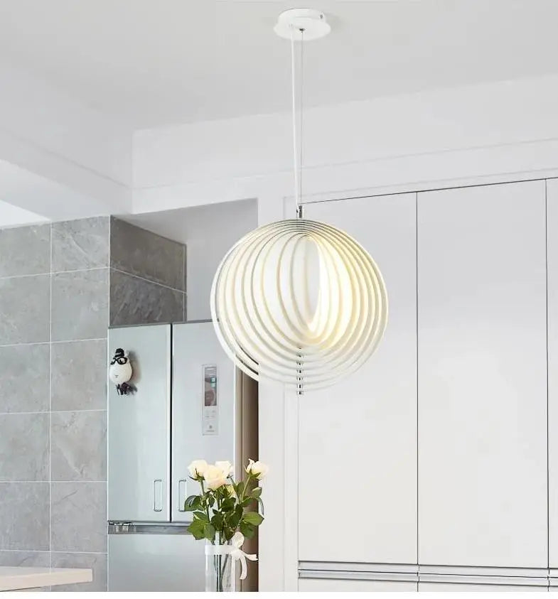 Modern Vintage Pendant Light Wood Iron E27 35–43 cm