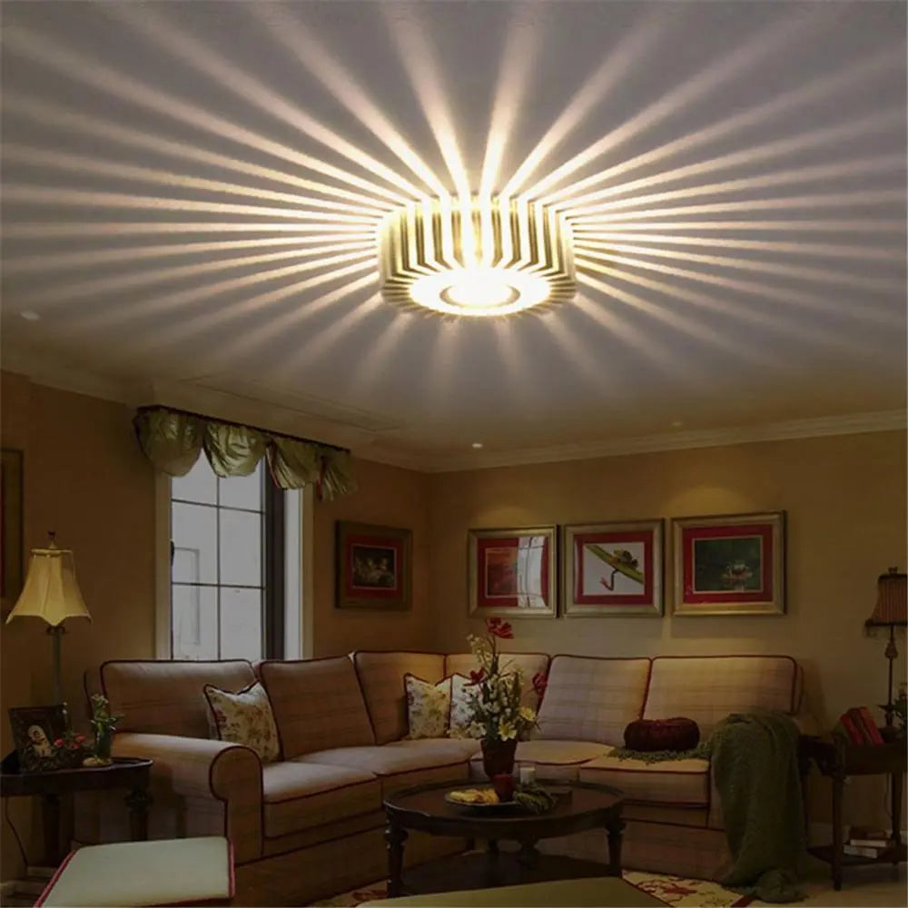 Sunflower LED Wall Light Petal Design Aluminium 8 Colours