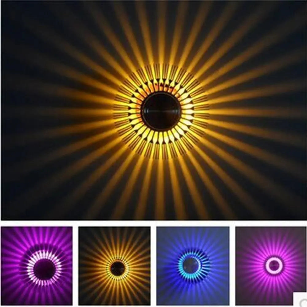 Sunflower LED Wall Light Petal Design Aluminium 8 Colours