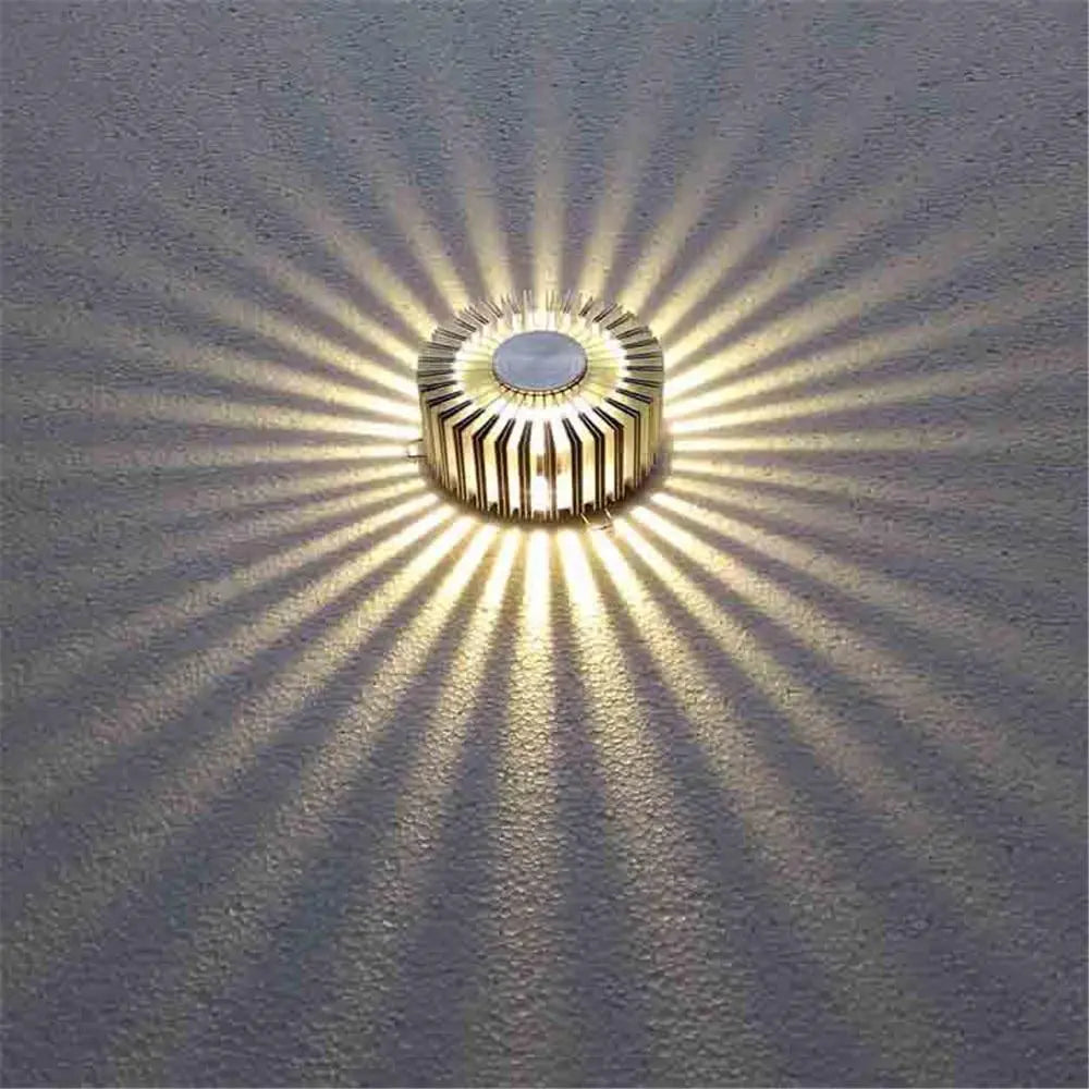 Sunflower LED Wall Light Petal Design Aluminium 8 Colours