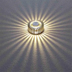 Sunflower LED Wall Light Petal Design Aluminium 8 Colours