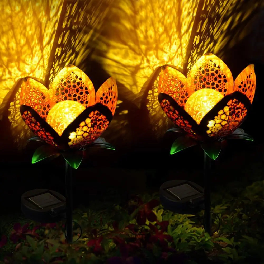 Solar Flower Stake Garden Light
