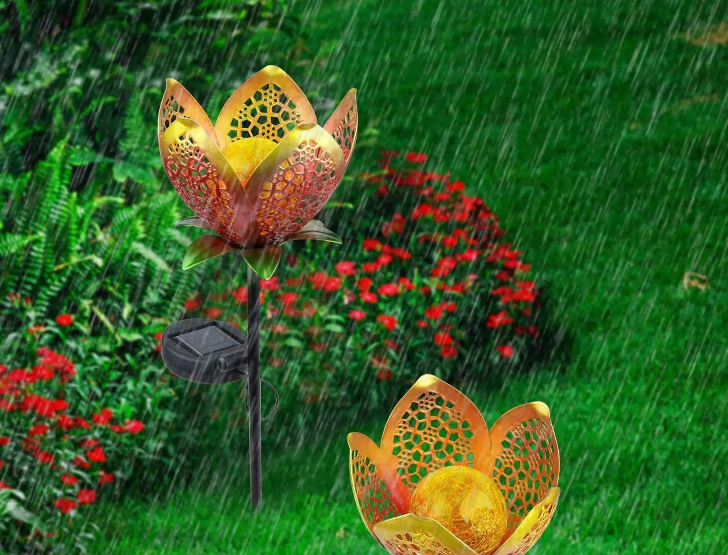 Solar Flower Stake Garden Light