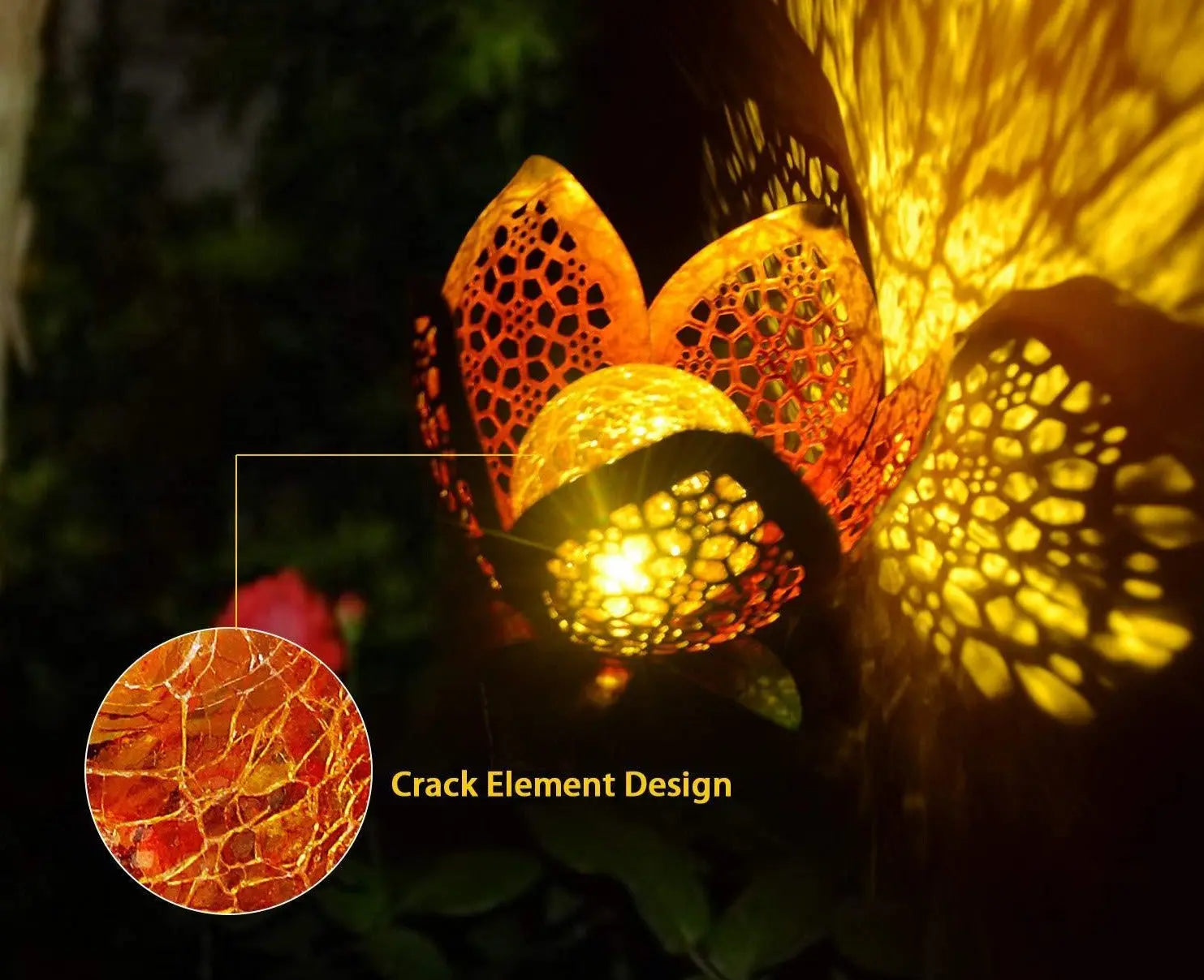 Solar Flower Stake Garden Light