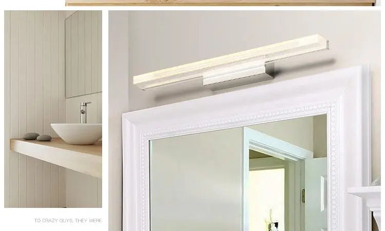 Nordic Acrylic LED Wall Light 4 Colours 5 Sizes 3 Light Options