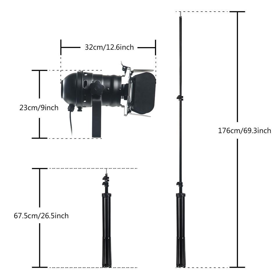 Industrial Cinema Floor Lamp Wood Unfinished Steel E27
