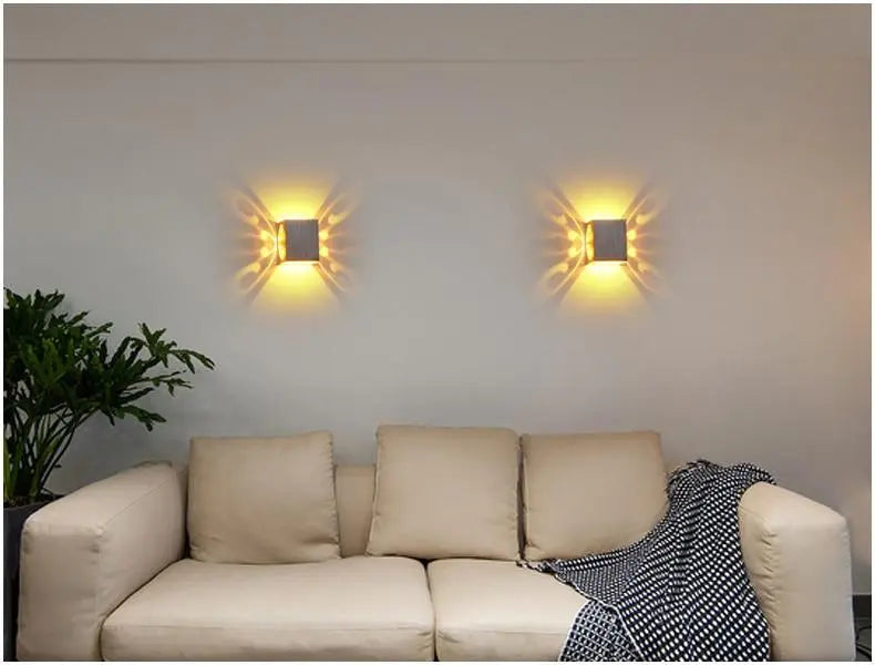 Butterfly Wing Wall Light Aluminium LED — White, Warm White or Green Light, Remote Control
