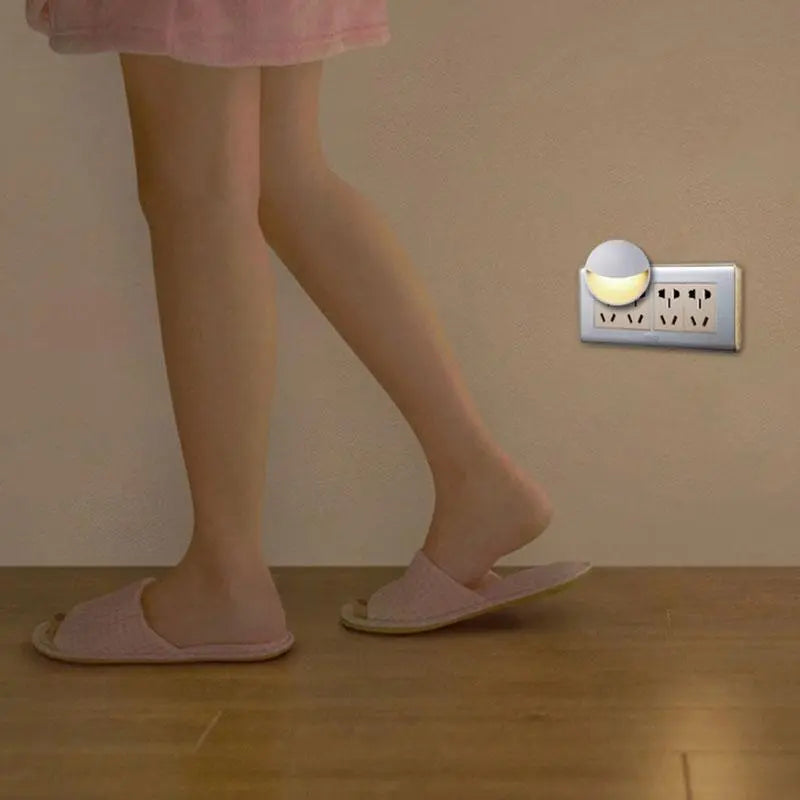 LED Night Light Plug-in ABS IP44 White Warm White EU US Plug