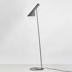 Industrial Design Grey Floor Lamp Metal E27 1940s Style