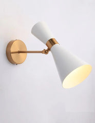 Adjustable Wall Light Metal Matte LED White Black