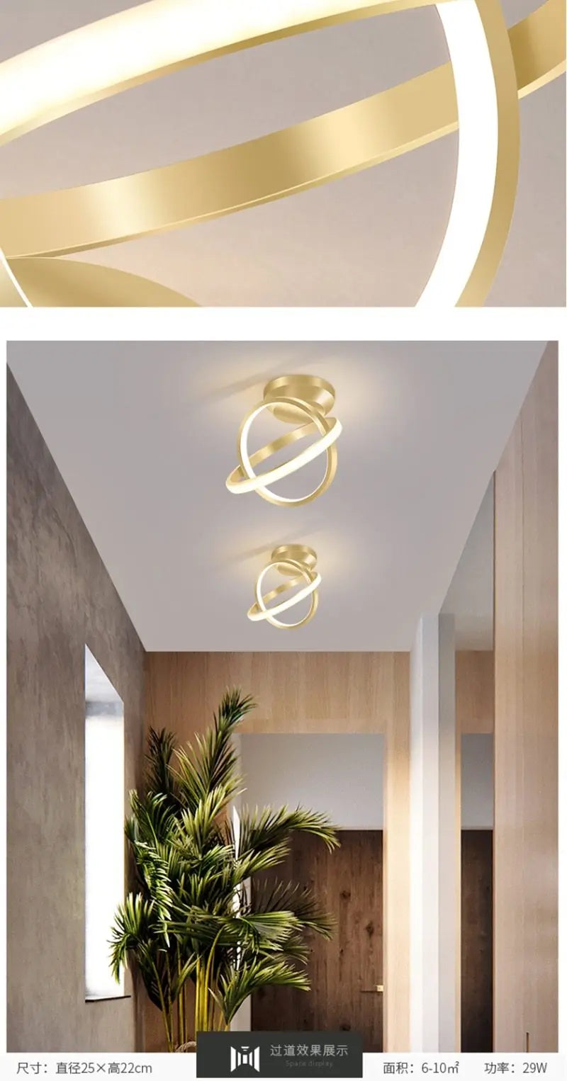 Multi Disc Ceiling Light Iron Acrylic LED 17 or 25 cm