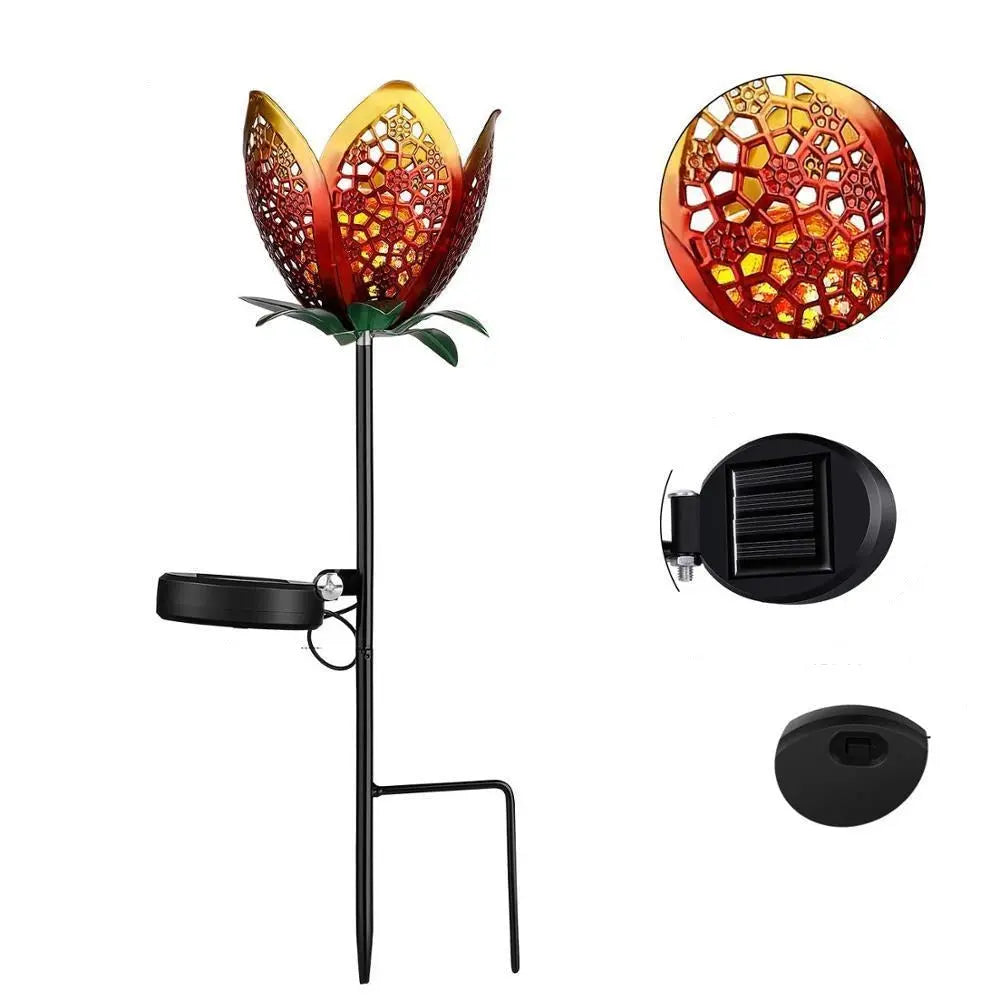Solar Flower Stake Garden Light