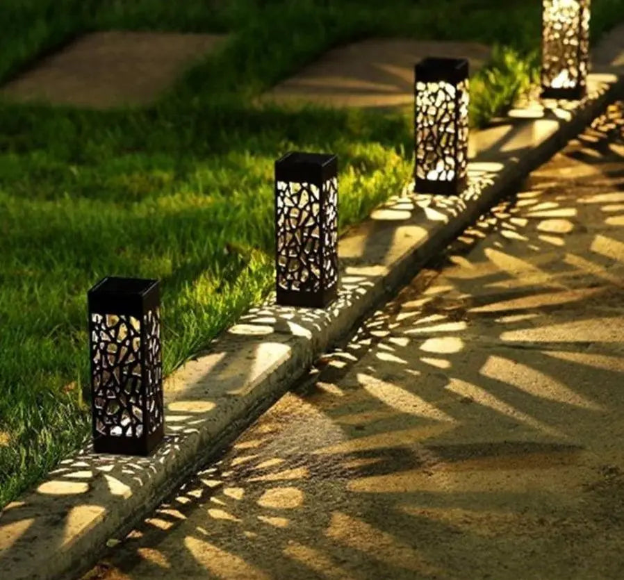 Moroccan Solar Garden Light ABS IP44 Filigree — Single to Set of 12