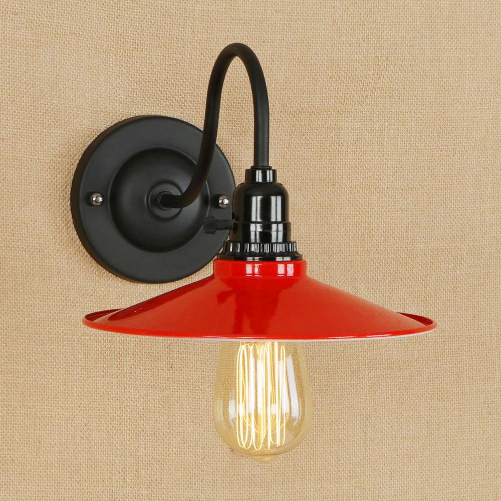 Vintage Swan Neck Wall Light Handmade E27 Max 40W Black White Red
